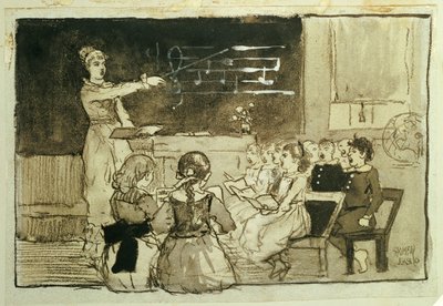 音楽レッスン 作： Winslow Homer