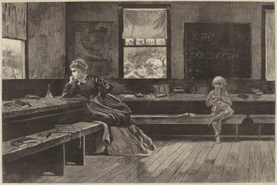 1873年に出版された『正午の休息』。 作： Winslow Homer