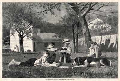 ヌーニング、1873。 作： Winslow Homer