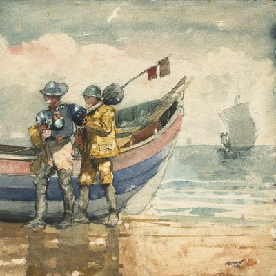 リターン、タインマス 作： Winslow Homer