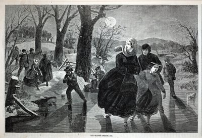 スケート・シーズン--1862年『ハーパーズ・ウィークリー』1862年1月18日号より 作： Winslow Homer