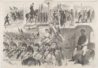 1861年に出版された「The Songs of War」。 作： Winslow Homer