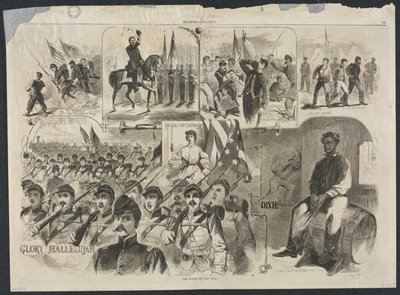 戦争の歌、1861年。 作： Winslow Homer