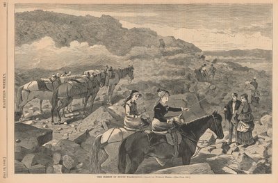 ハーパーのワシントン山の頂上 作： Winslow Homer