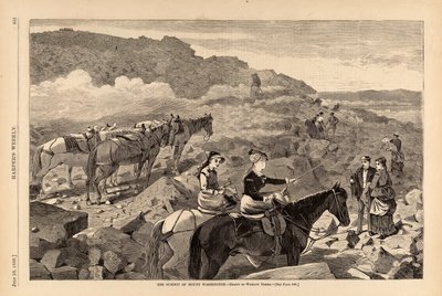 ワシントン山頂（『ハーパーズ・ウィークリー』1869年7月10日号より 作： Winslow Homer