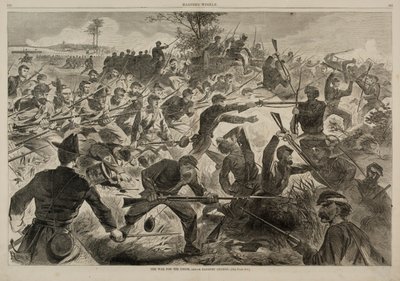 北軍のための戦争1862--銃剣突撃（『ハーパーズ・ウィークリー』1862年7月12日号より 作： Winslow Homer