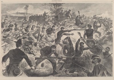 Union War, 1862 - A Bayonet Charge, published 1862. 作： Winslow Homer