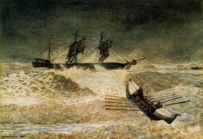 鉄の雲の残骸、1881 作： Winslow Homer
