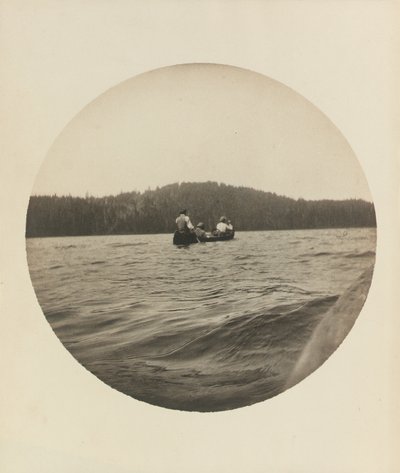 3人のカヌーイスト、セント・ジョン湖、ケベック州、1895年頃、1904年頃（ゼラチン・シルバー・プリント 作： Winslow Homer