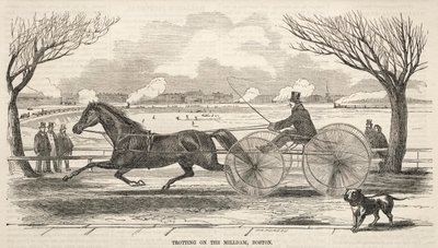 1859年、ボストンのミルダムを駆け巡る。 作： Winslow Homer