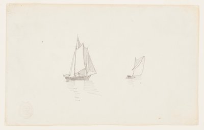 二本マストのスクーナー 作： Winslow Homer