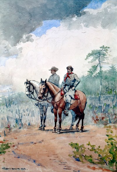 2つの連邦スカウト、1887 作： Winslow Homer