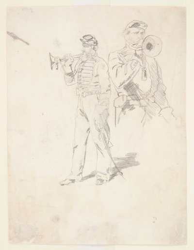 Bugler の 2 つの研究 作： Winslow Homer