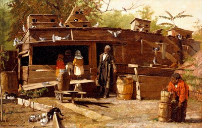 おじさん、自宅で1875 作： Winslow Homer