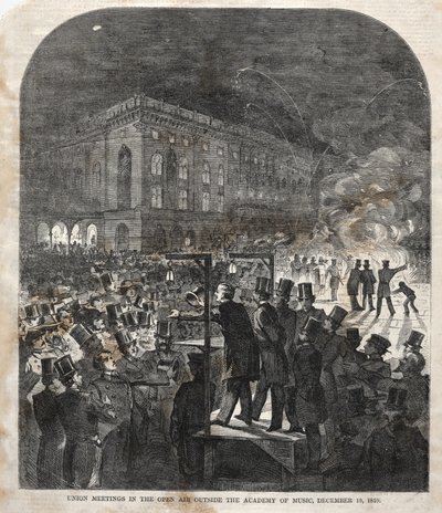 音楽アカデミーの野外での組合会議 作： Winslow Homer