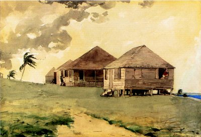 今後のトルネード、バハマ、1885年（紙と鉛筆） 作： Winslow Homer