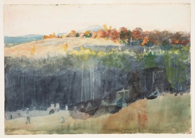 谷と丘の中腹 作： Winslow Homer