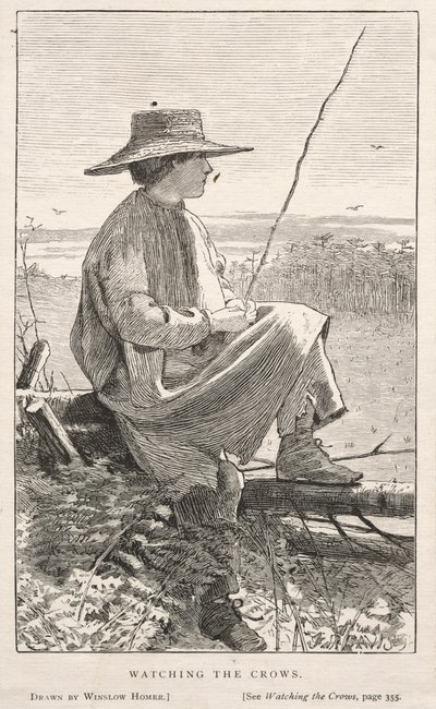 カラスの観察 作： Winslow Homer