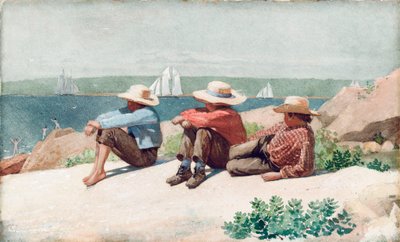 船を見て、グロスター 作： Winslow Homer