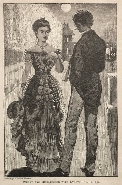 1869年、すべてに飽き飽きしている。 作： Winslow Homer