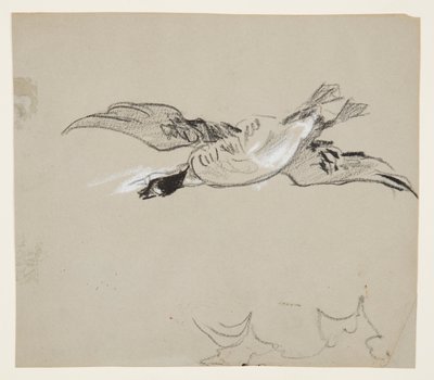 飛行中の雁 作： Winslow Homer