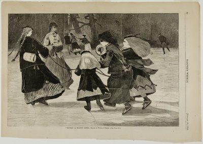 「冬」 - スケートシーン 作： Winslow Homer
