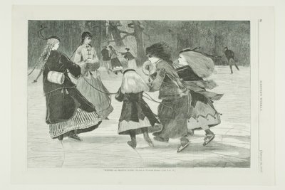 「冬」 - スケートシーン 作： Winslow Homer