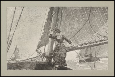 ヨットガール、1880 作： Winslow Homer