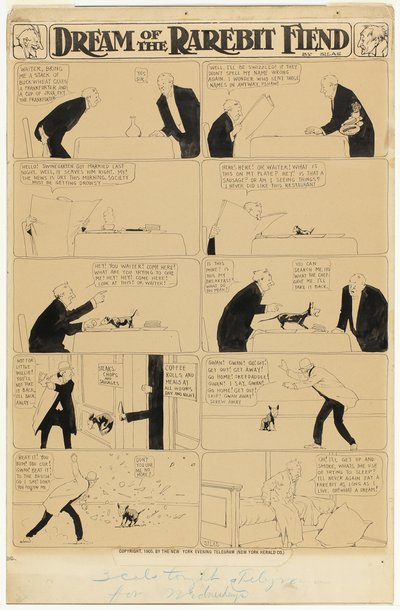 レアビット・フィーンドの夢 作： Winsor McCay