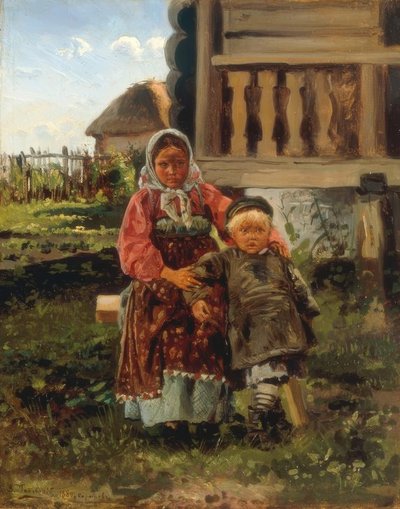村の子供たち 作： Wladimir Jegorowitsch Makowski