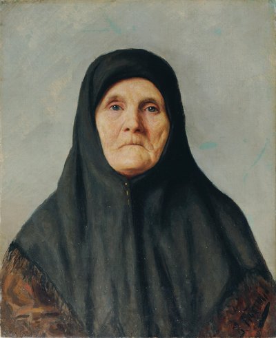 ウクライナの農民女性の肖像 作： Wladimir Nikolajewitsch Ptscholin