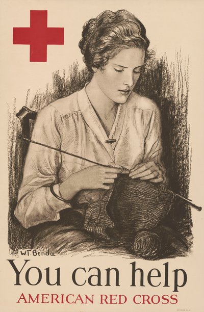 「お役に立てます、アメリカ赤十字社」 作： Wladislaw Theodore Benda