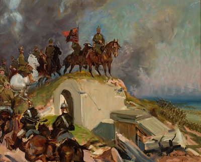第一次世界大戦の戦闘シーン 作： Wojciech Kossak