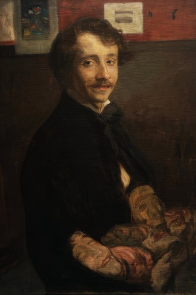 仮面をつけた自画像 作： Wojciech Weiss