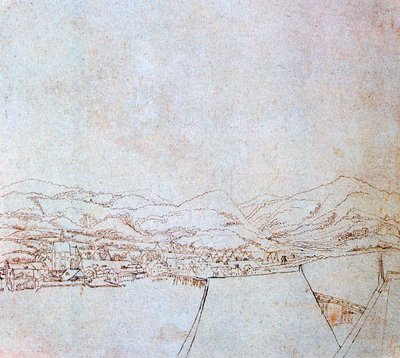 ウルファー、c1510-1553のビュー 作： Wolf Huber