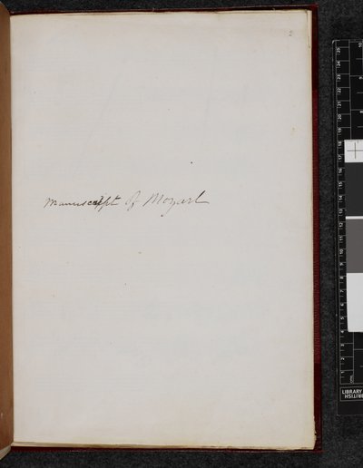 アダージョとフーガ ハ短調 K. 546, Add.28996 作： Wolfgang Amadeus Mozart