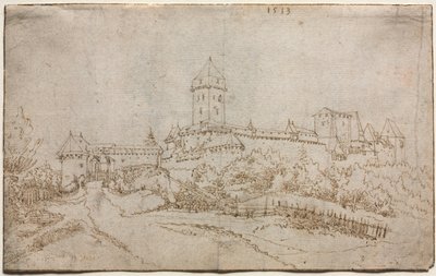 城の眺め（長方形） 1513年 作： Wolfgang Huber