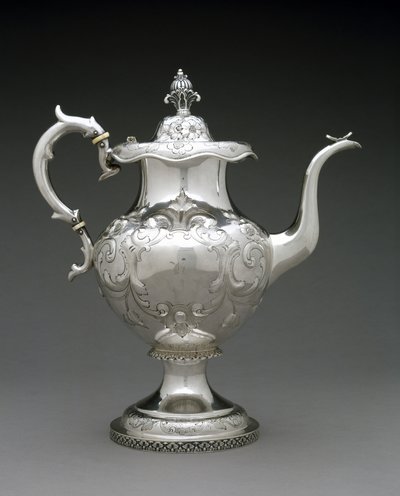 ティーポット 1845年～1872年頃（銀製 作： Wood and Hughes (attr.to)