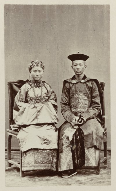 テルナテ島出身の中国人新郎新婦 作： Woodbury and Page