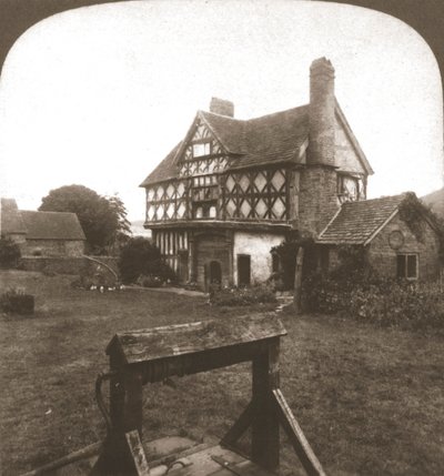ストークセー城、イングランド、古代の砦、1900年。 作： Works and Sun Sculpture Studios