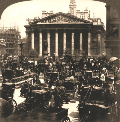 王立証券取引所、ロンドン、1896年。 作： Works and Sun Sculpture Studios