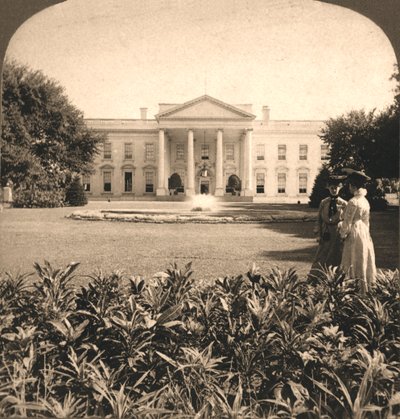 ホワイトハウス、ワシントンDC、1908年。 作： Works and Sun Sculpture Studios