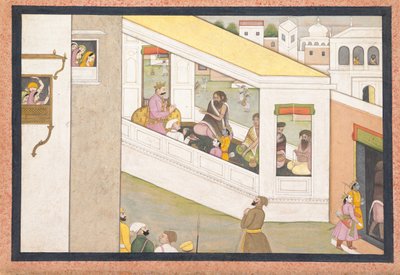 少年としてのラーマとラクシュマナは賢者ヴィシュワーミトラを助けます...、Ka. 1780年。 作： Workshop active in the First generation