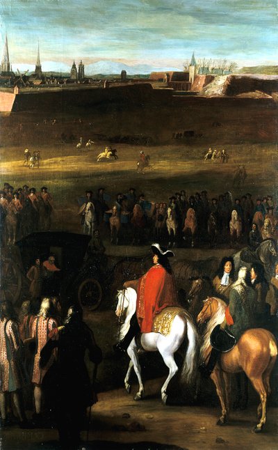 ルイ14世の大戦い：カンブレの城塞の縮小、1677年。 作： Workshop of Adam Frans van der Meulen