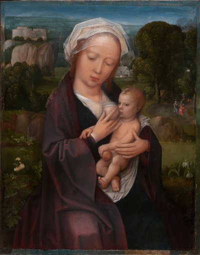 聖母子 作： Workshop of Adriaen Isenbrant