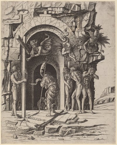 リンボへの降下 作： Workshop of Andrea Mantegna