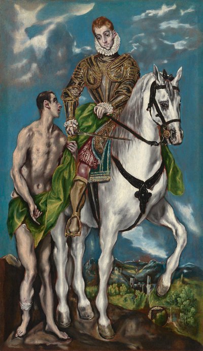 聖マルティンと乞食 作： Workshop of El Greco