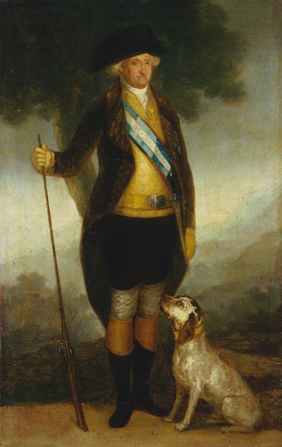 ハンツマンとしてのスペインのチャールズ4世、17991800年頃。 作： Workshop of Francisco de Goya