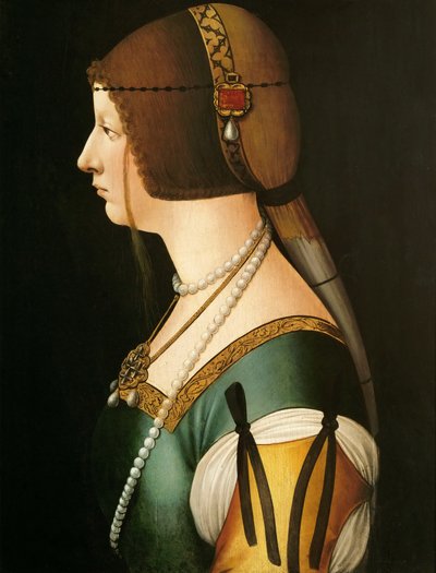 ビアンカ・マリア・スフォルツァ 作： Workshop of Giovanni Ambrogio de Predis