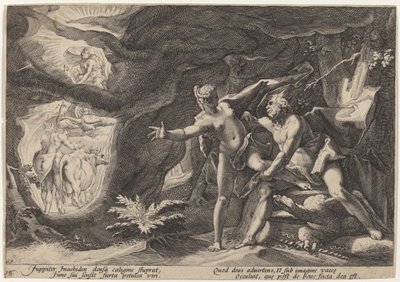 木星とイオ 作： Workshop of Hendrick Goltzius, after Hendrick Goltzius